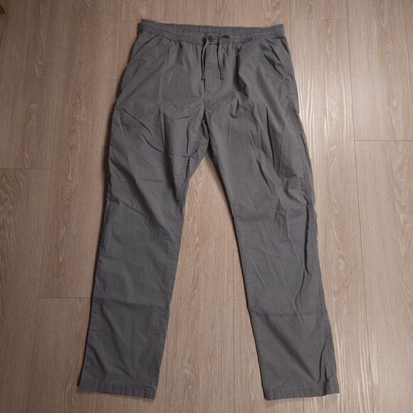 Prana Zion Field Pants Mens XL Gray Standard Fit Gorpcore Hiking Drawstring - Picture 1 of 15